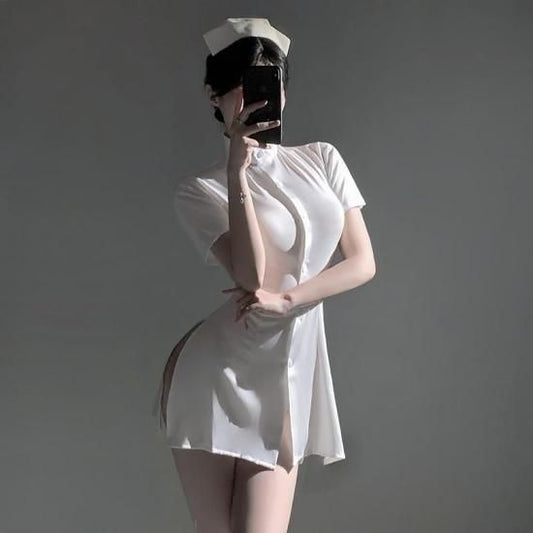 【Meltme】セクシーナース服 コスプレ セクシーランジェリー 4WAYバリエーション|勝負下着