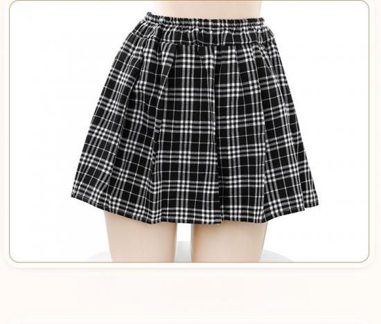 【Meltmeオリジナル】王道JK制服 セクシー学生服コスプレ5点セット - 誘惑の学園ランジェリー 白ニーハイソックス付き