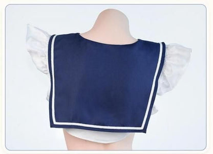 【Meltme】セーラー服 コスプレ セクシー ランジェリー ミニスカ制服 女子高生 JK 衣装 過激 リボン ストッキング付き