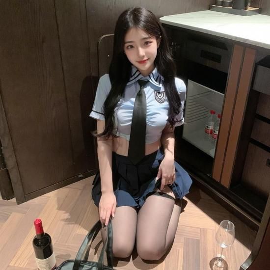 【Meltme】セクシーセーラー服 セクシーコスプレ 学生服 コスチューム ストッキング付き｜制服ランジェリー