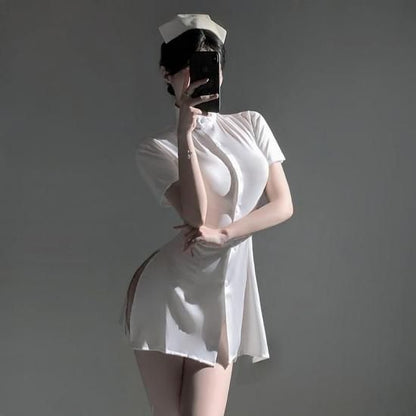 【Meltme】セクシーナース服 コスプレ セクシーランジェリー 4WAYバリエーション｜勝負下着