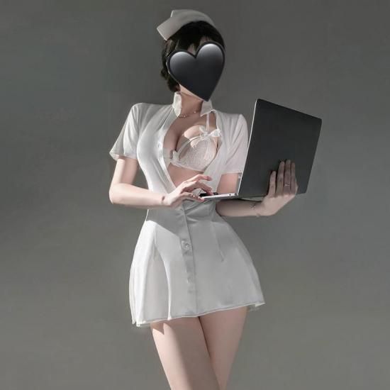 【Meltme】セクシーナース服 コスプレ セクシーランジェリー 4WAYバリエーション｜勝負下着