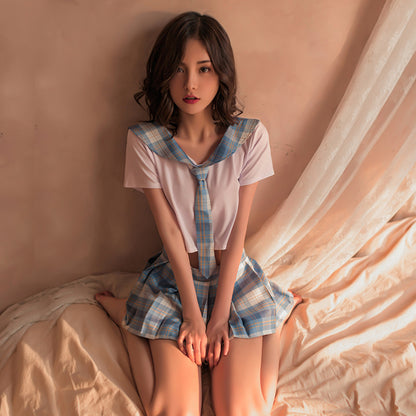 【Meltmeオリジナル】セクシーコスプレ JK制服 学生服コスプレ ミニ丈制服 ランジェリー